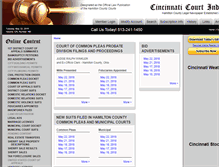 Tablet Screenshot of courtindex.com